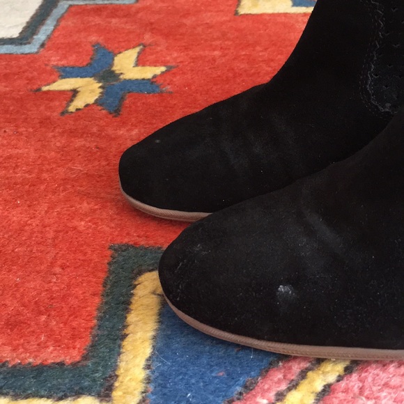 Black Wedge Booties - Picture 7 of 7